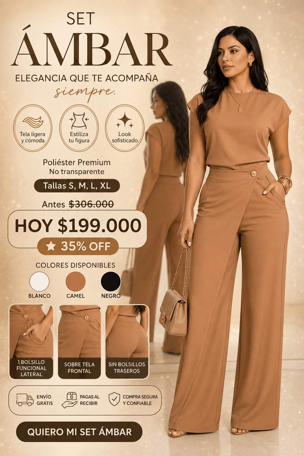 Set Ámbar - Blusa y pantalón