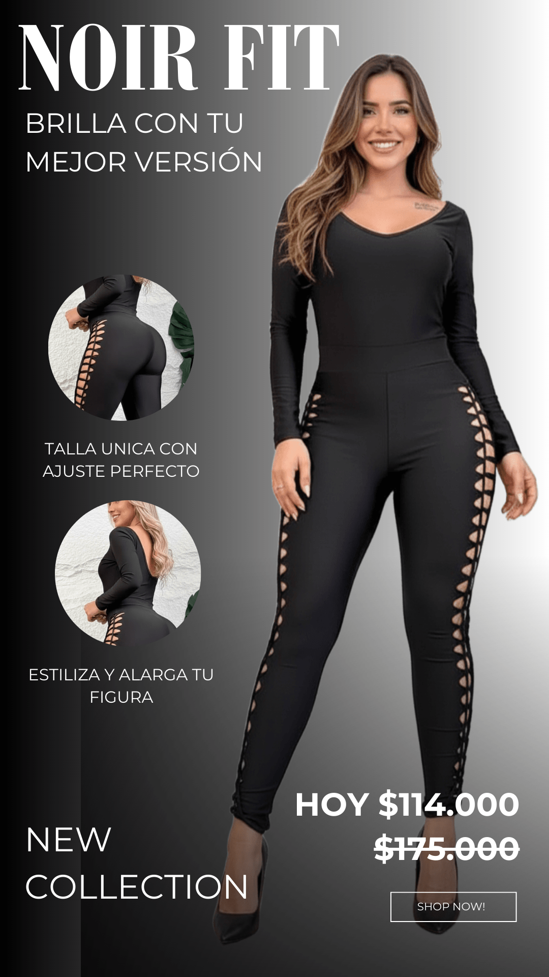 NoirFit Modela, estiliza y atrae miradas - Aloja Shop