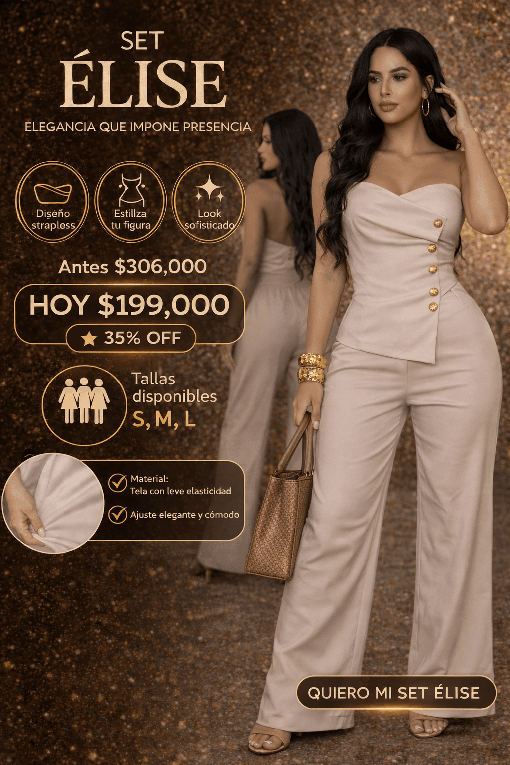 Set Élise Elegancia que impone presencia - Aloja Shop