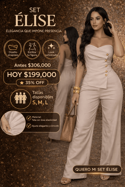 Set Élise Elegancia que impone presencia - Aloja Shop