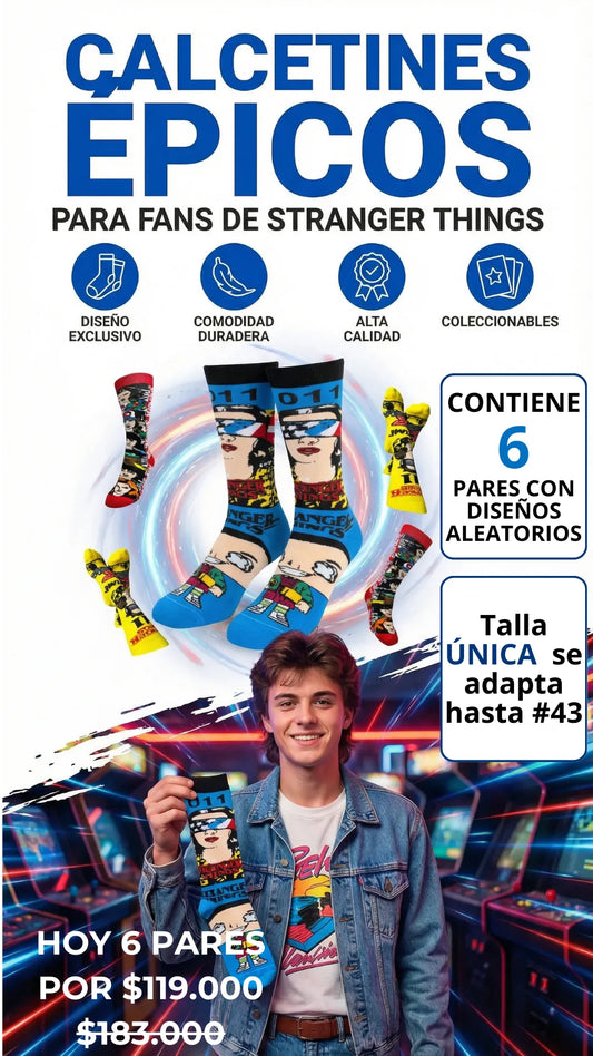 Medias Stranger Things Diseños Épicos - Aloja Shop