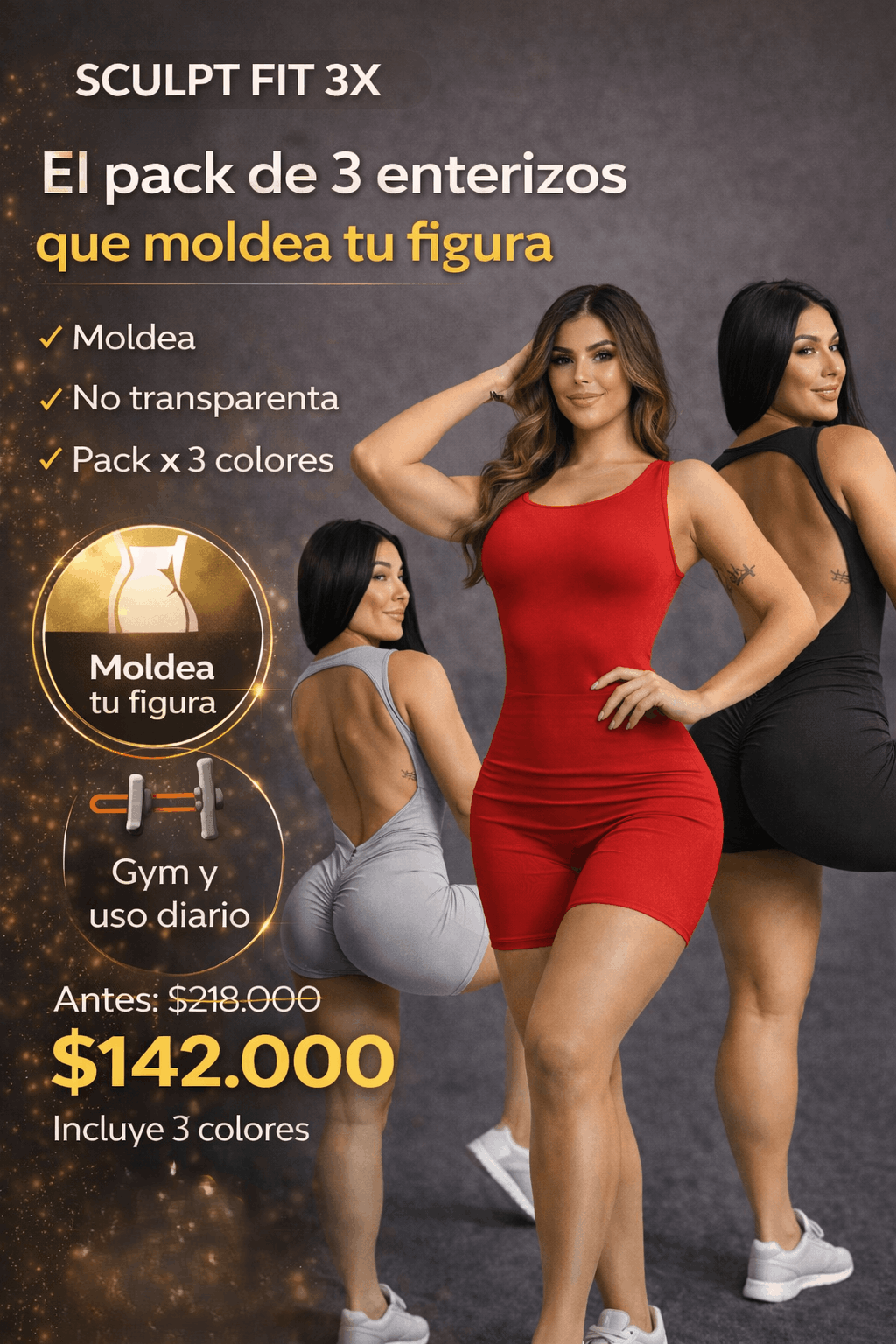 SCULP FIT 3X - Enterizo moldea, resalta y enamora - Aloja Shop